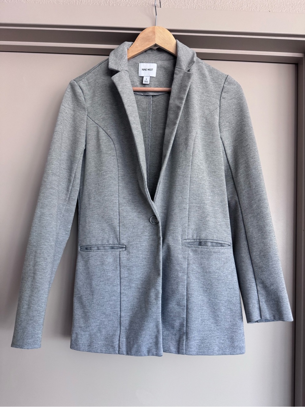 Nine West Light Grey Tailored Blazer Jacket